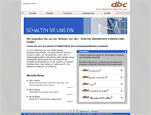 Tablet Screenshot of dbc-broadcast.de